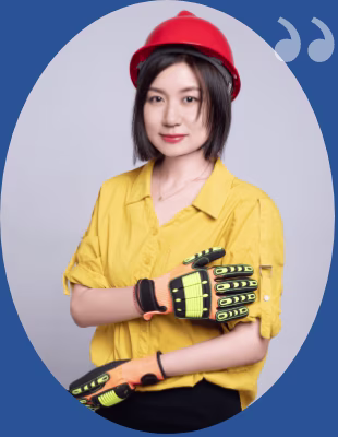 Eva Shao, asesora de proyectos de guantes de seguridad