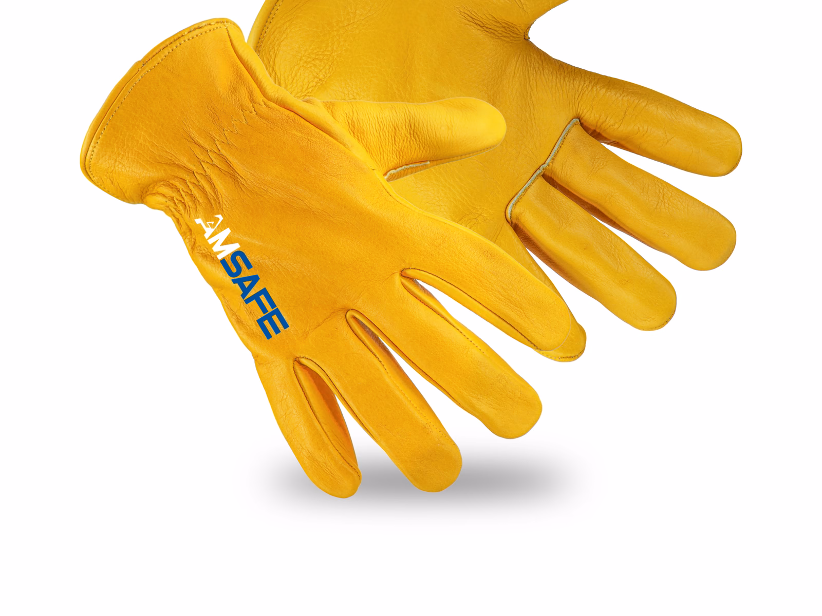Inspección del acabado y las costuras de guantes de cuero AMSAFE