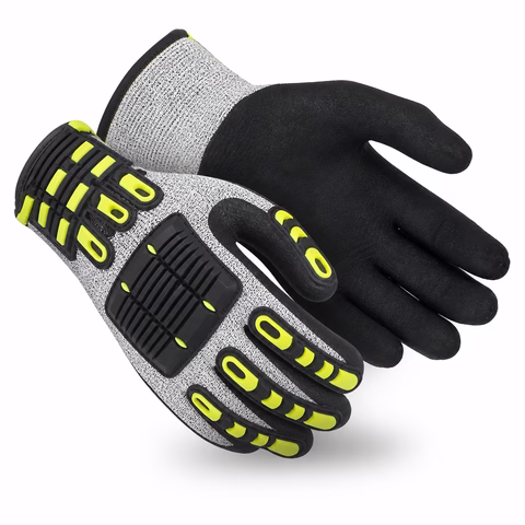 Guantes antiimpacto con protección dorsal