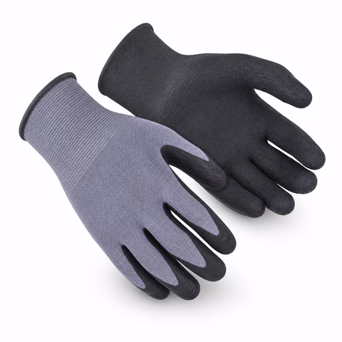 Guantes de trabajo recubiertos de nitrilo