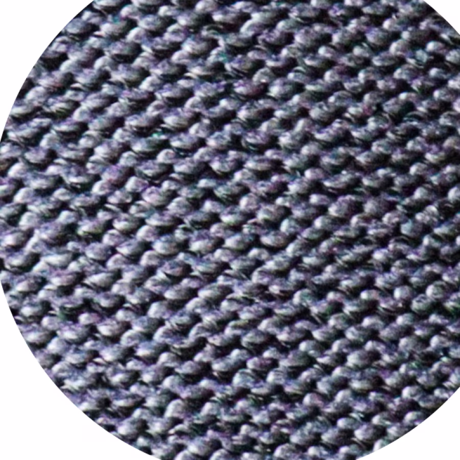 Macrofotografía AVIF de tejido anticorte fino 18G gris