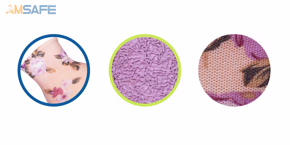 Guantes con recubrimiento de látex: par de guantes AL3247 estampados con recubrimiento morado de látex rugoso en la palma — imagen 3