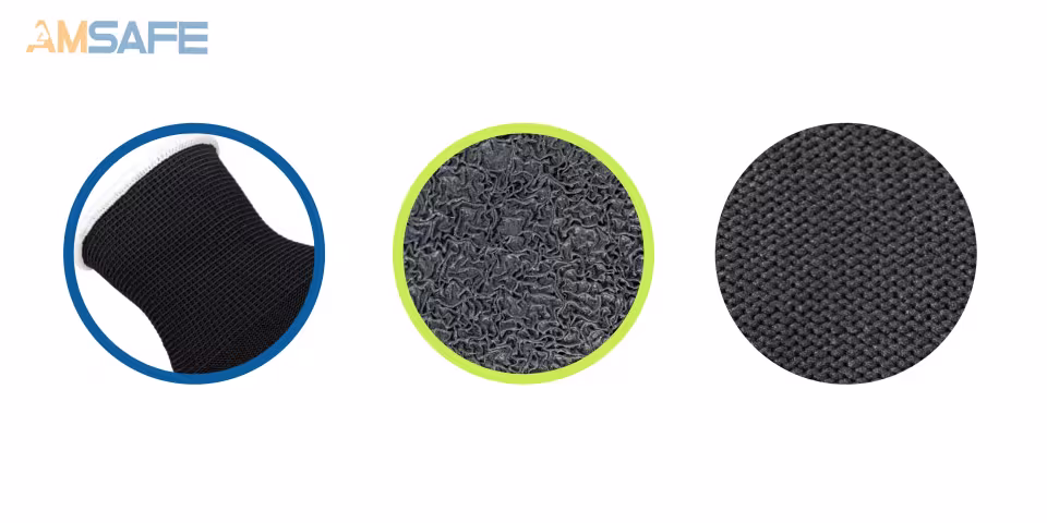Guantes con recubrimiento de látex: par de guantes AL3235 negros con recubrimiento negro de látex rugoso — imagen 3