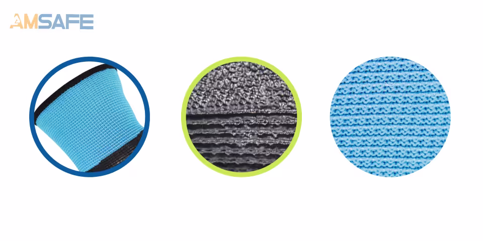 Guantes térmicos: par de guantes térmicos WN1501 azules con recubrimiento negro de nitrilo — imagen 6