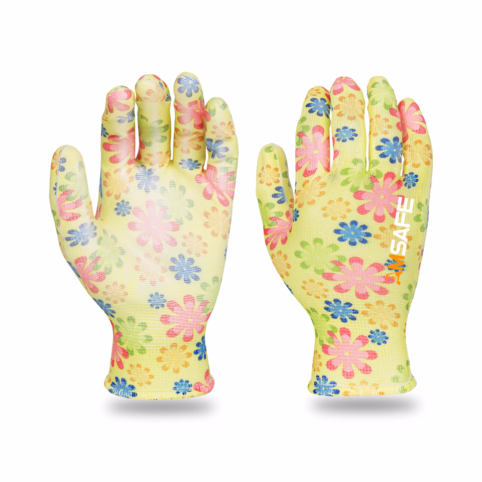Guantes de PU: guante AU4410 de poliéster estampado con PU en la palma — imagen 2