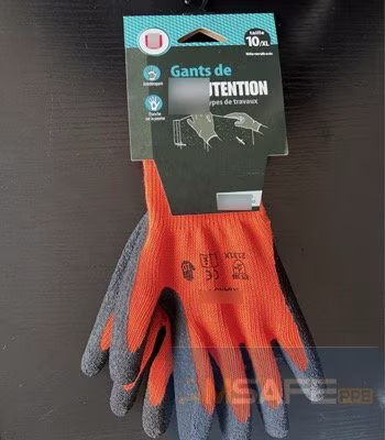 Hang tag con gancho para la presentación de guantes